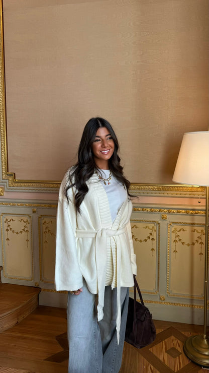 Belted Cozy Knit Cardigan