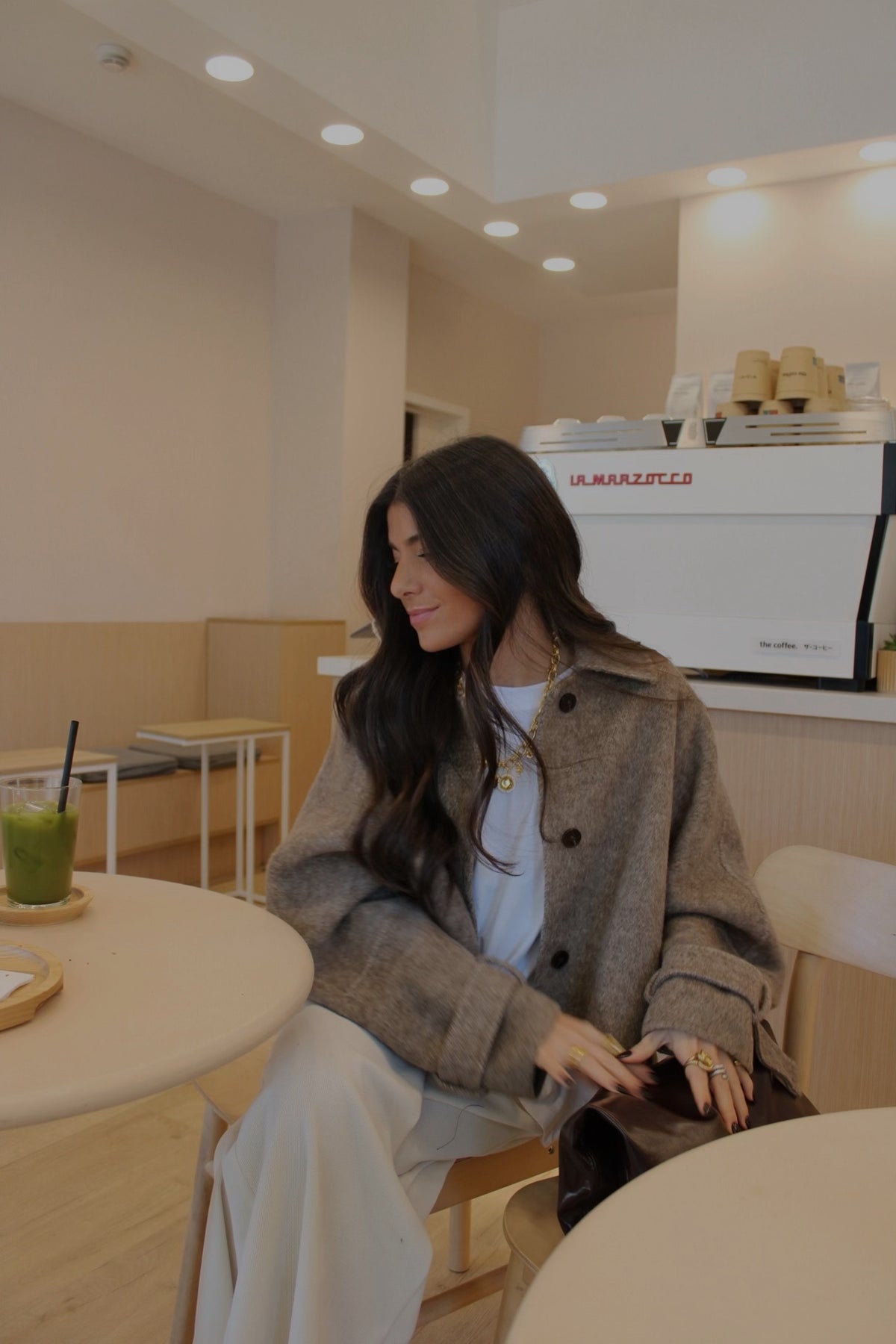 100% Wool Jacket in Taupe