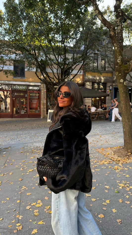 Midnight Hooded Coat