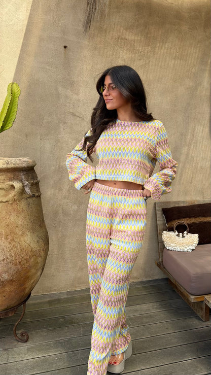 Pastel Waves Crochet Set