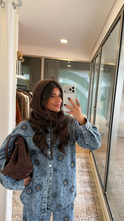 Chocolate  Knit  Balaclava