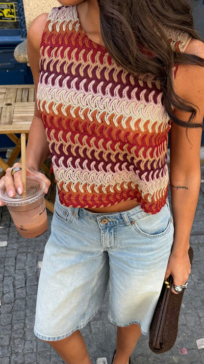 Sunset Crochet Top