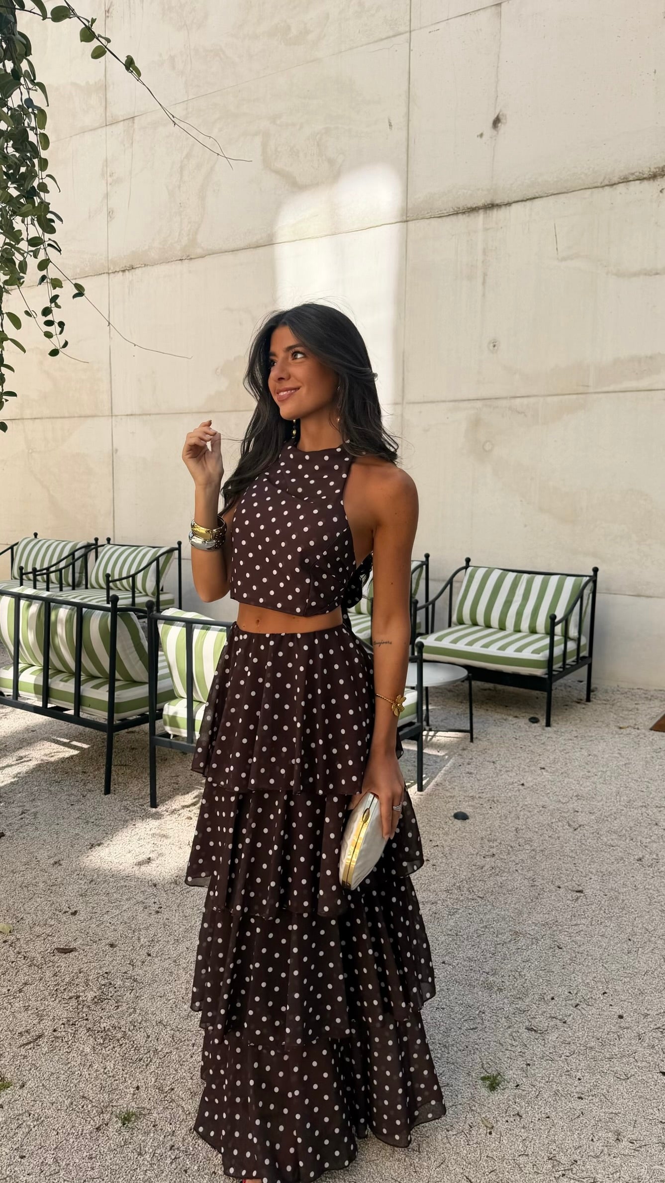 Chocolate Polka Dot Set