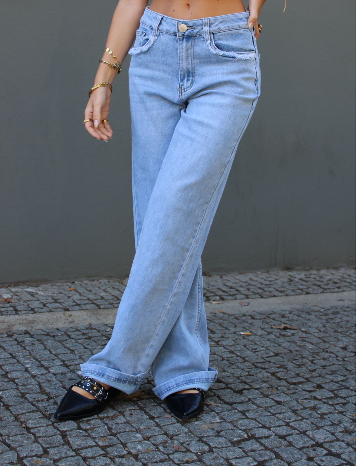 JEANS WIDE LEG