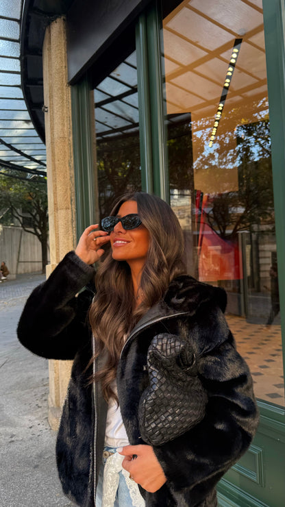 Midnight Hooded Coat