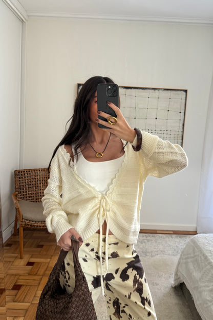 Knit Cropped Cardigan