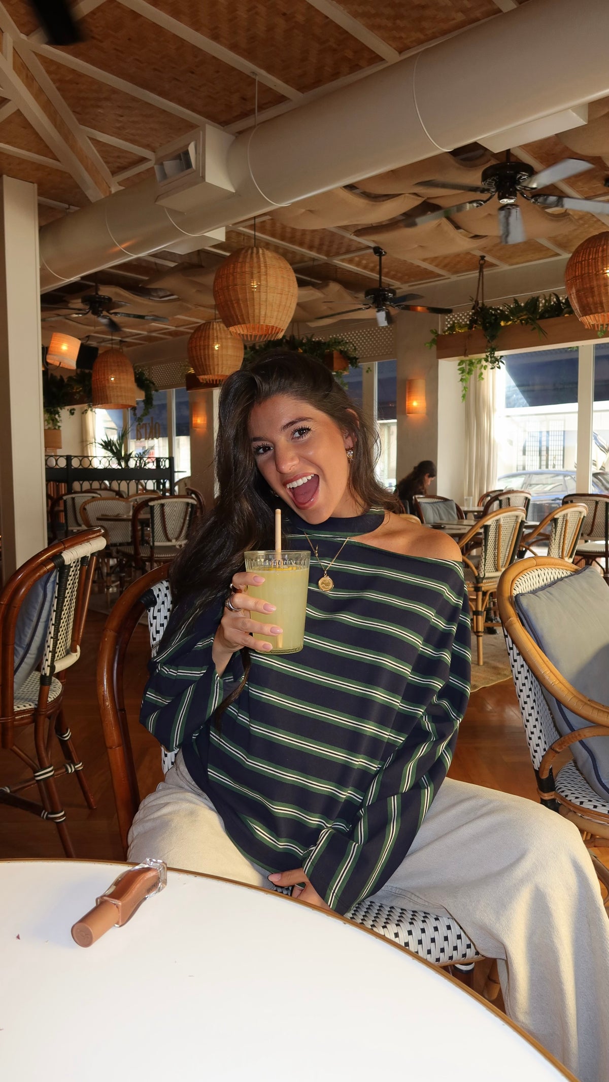 Striped Asymmetric Sweater