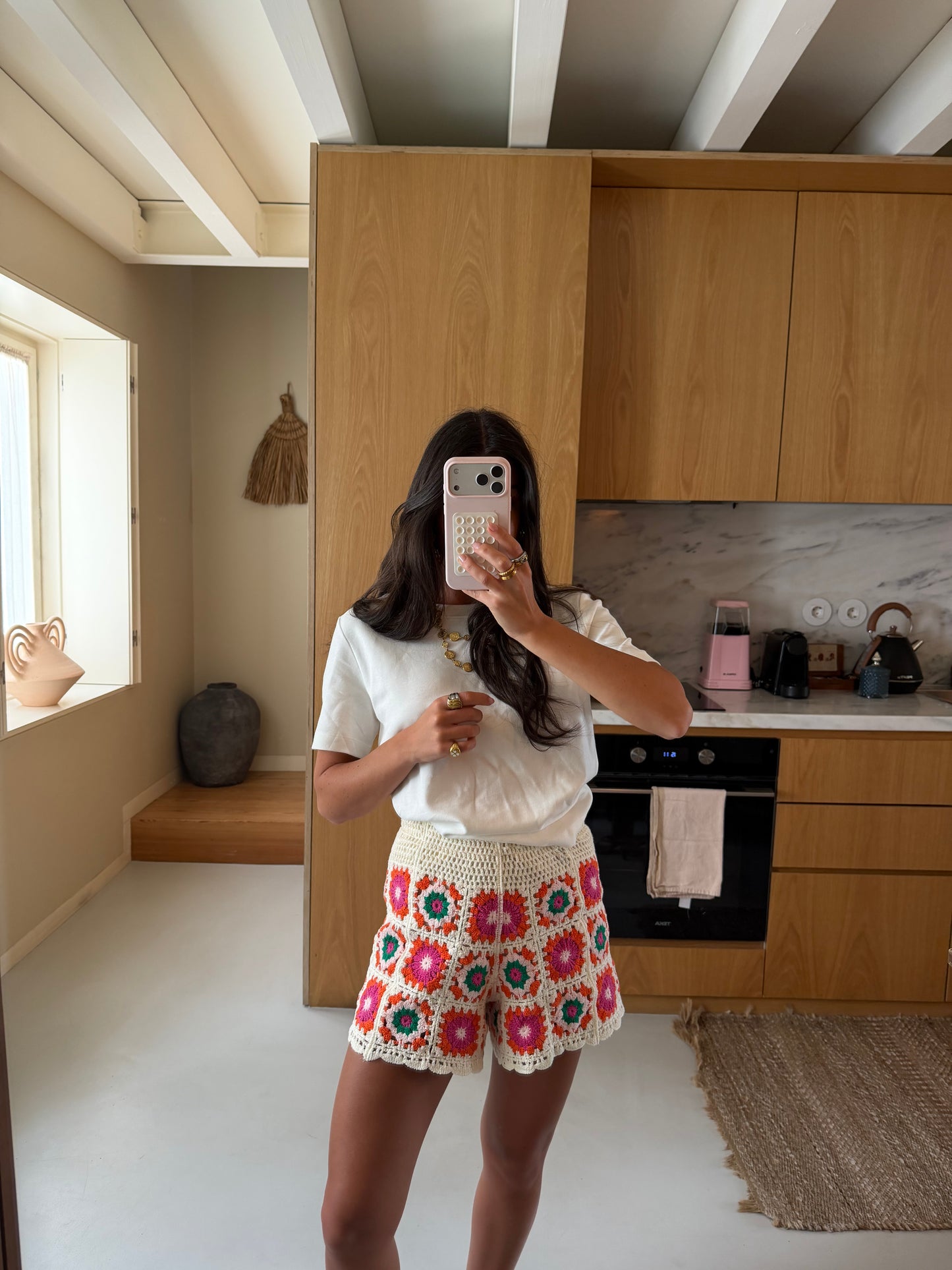 Floral Crochet Shorts