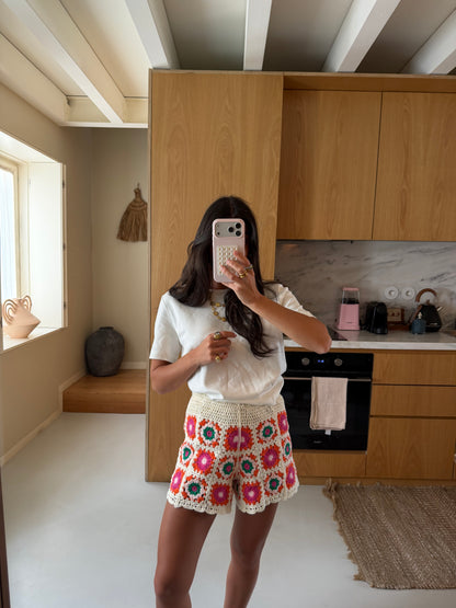 Floral Crochet Shorts
