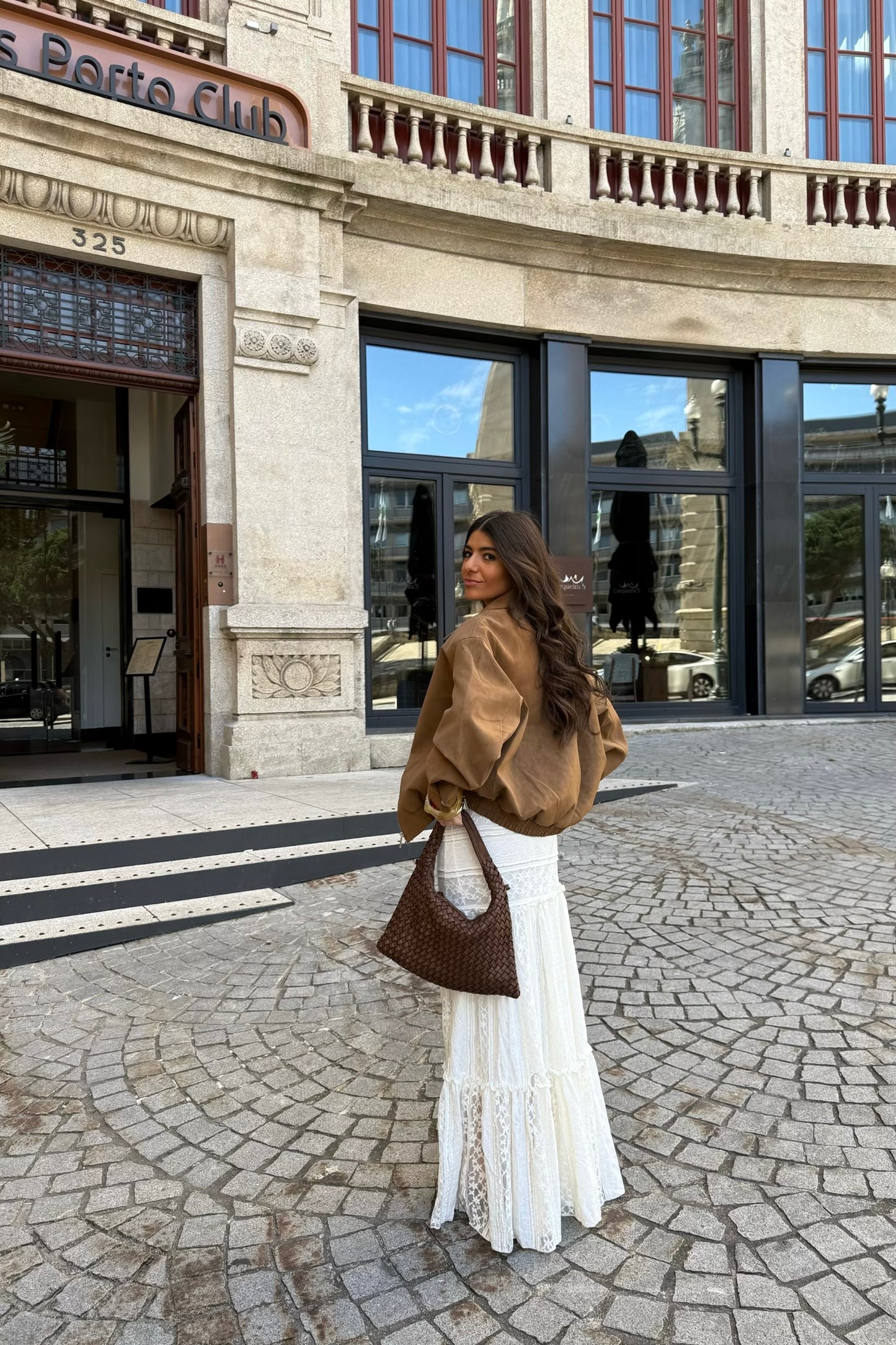 Camel Suede-Effect Jacket