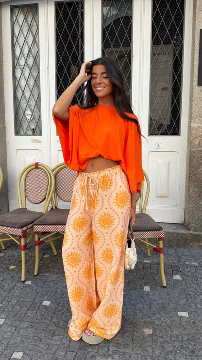 Orange Oversized T-Shirt