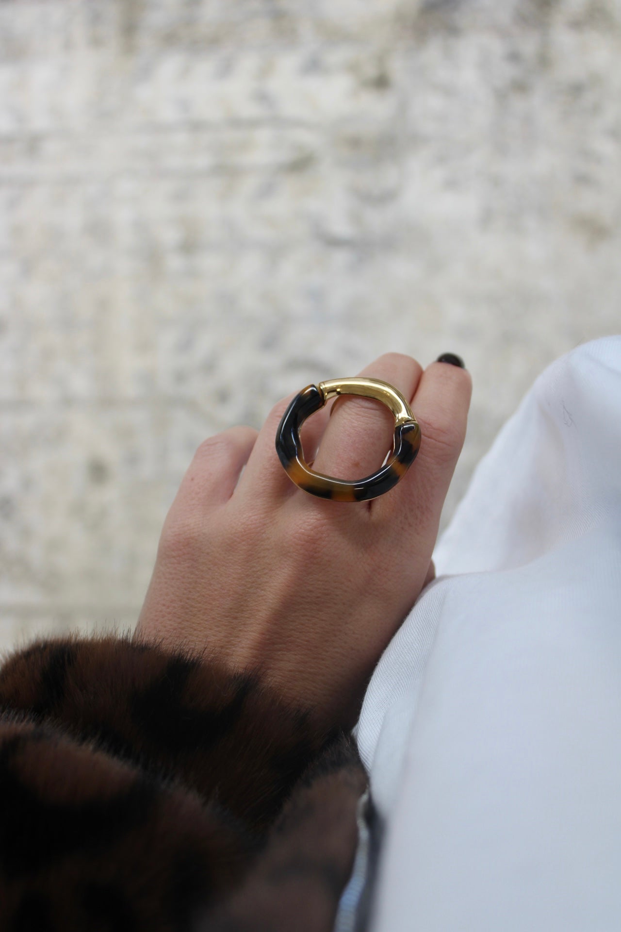 Round Animal Print Ring