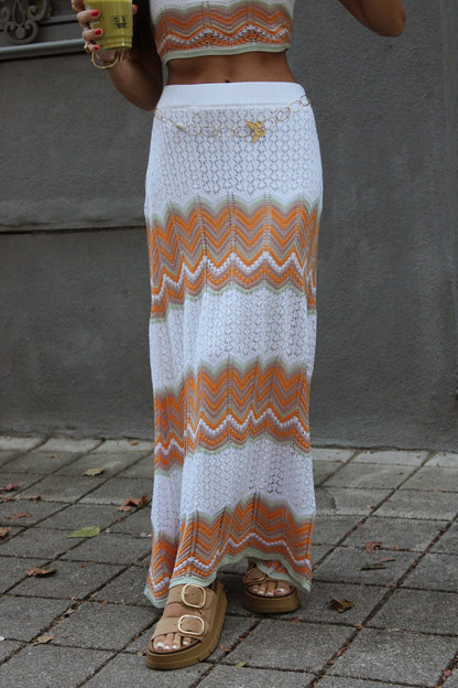 Crochet Set – Top and Lined Skirt