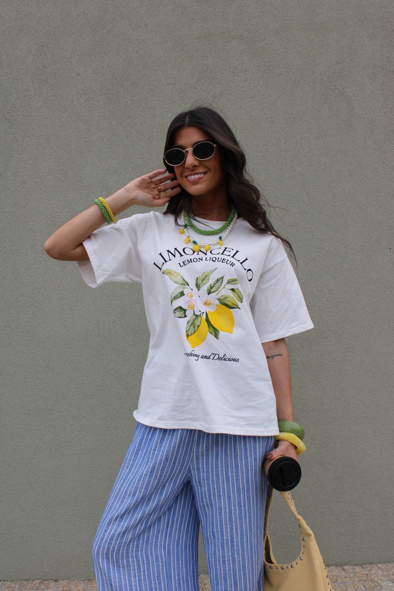 T-shirt with Lemon Print