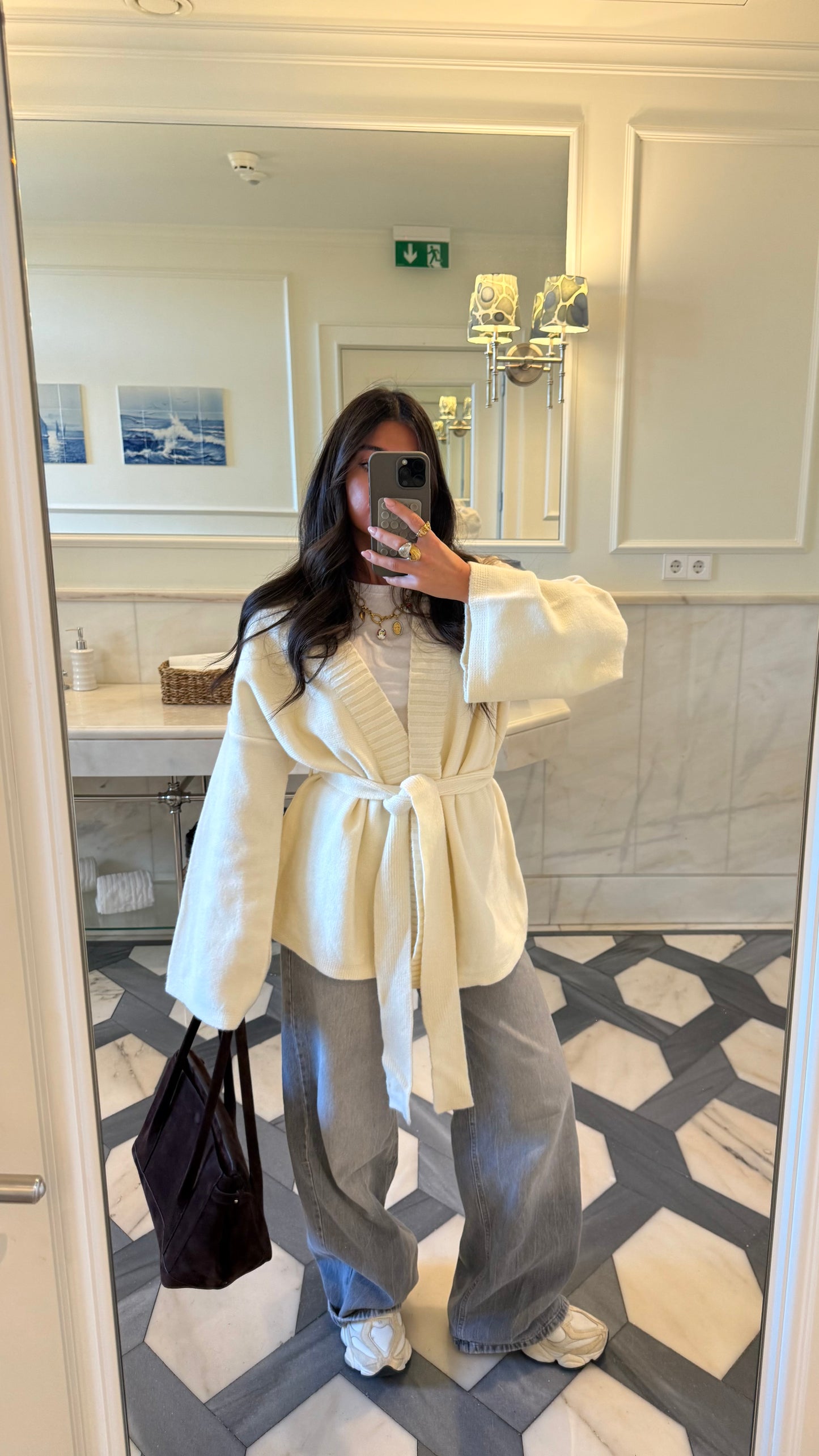 Belted Cozy Knit Cardigan