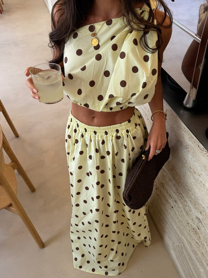Limoncello Polka Co-ord