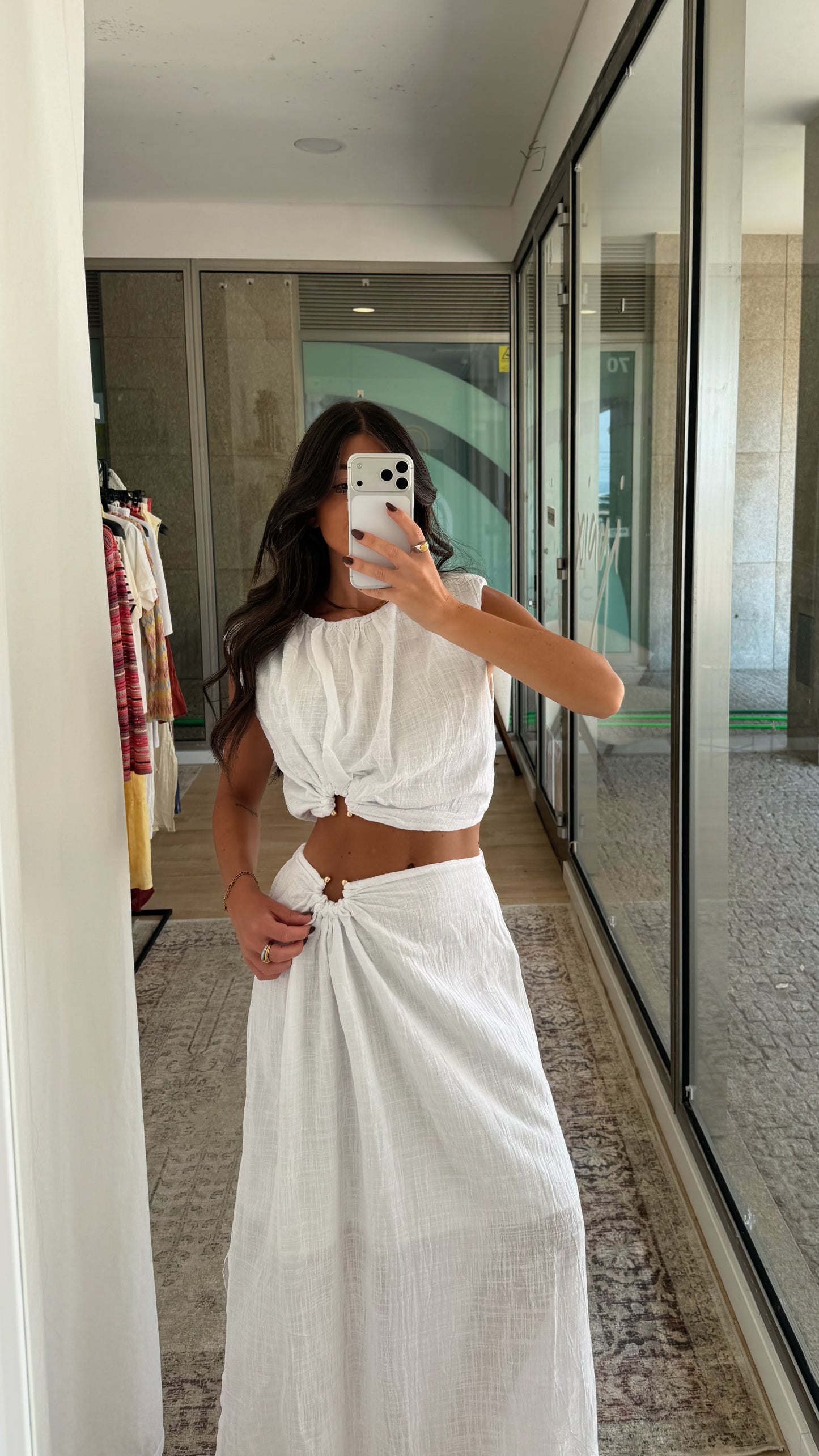 White Summer Two-Piece Set
