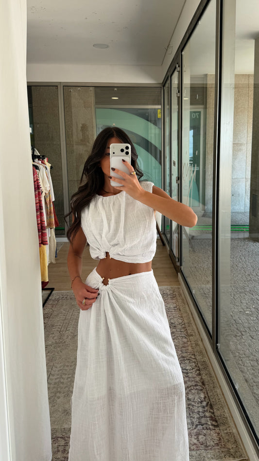 White Summer Two-Piece Set
