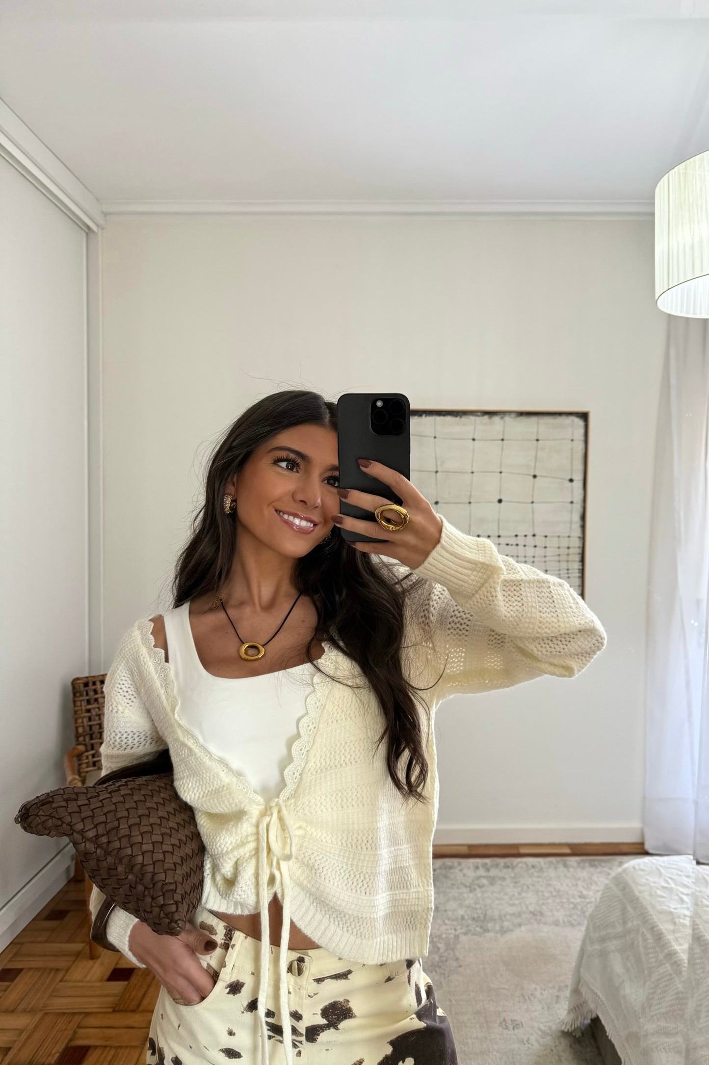 Knit Cropped Cardigan