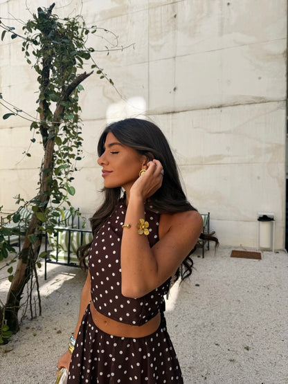 Chocolate Polka Dot Set