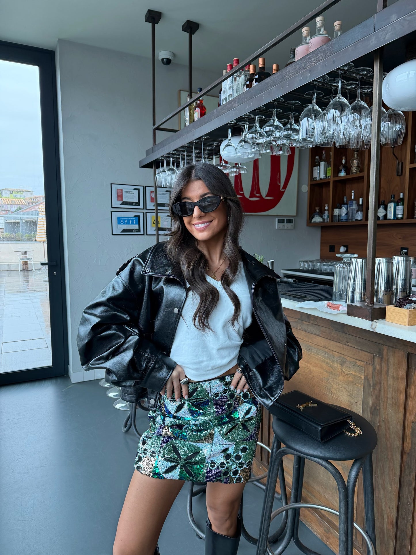 Emerald Sequin Statement Skirt