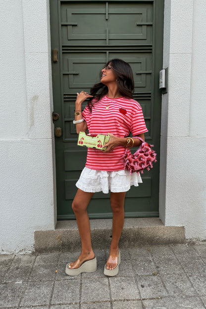 Pink & Red Tomato T-shirt