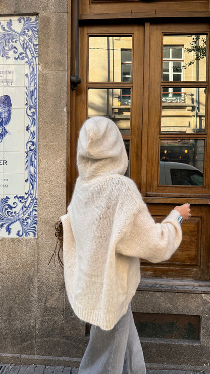 Wool & Mohair Blend Hoodie