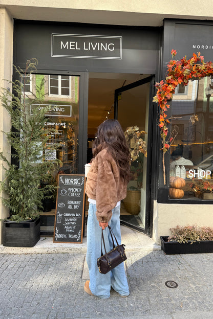 Caramel Fur Effect Jacket