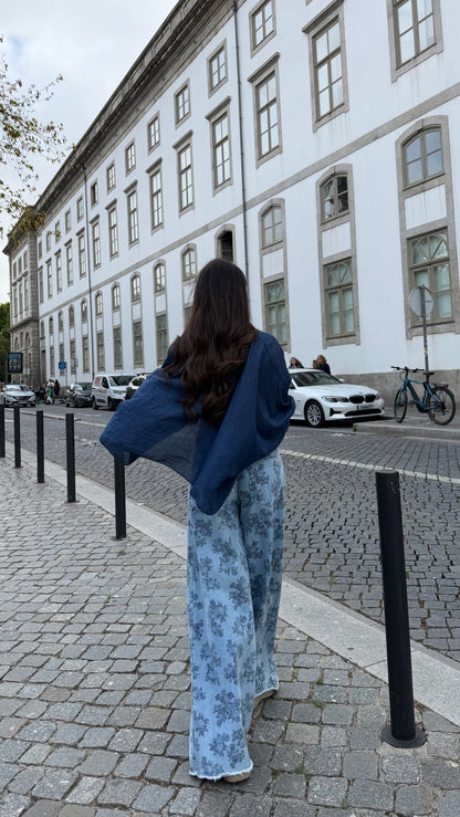 Blue Blossom Jeans