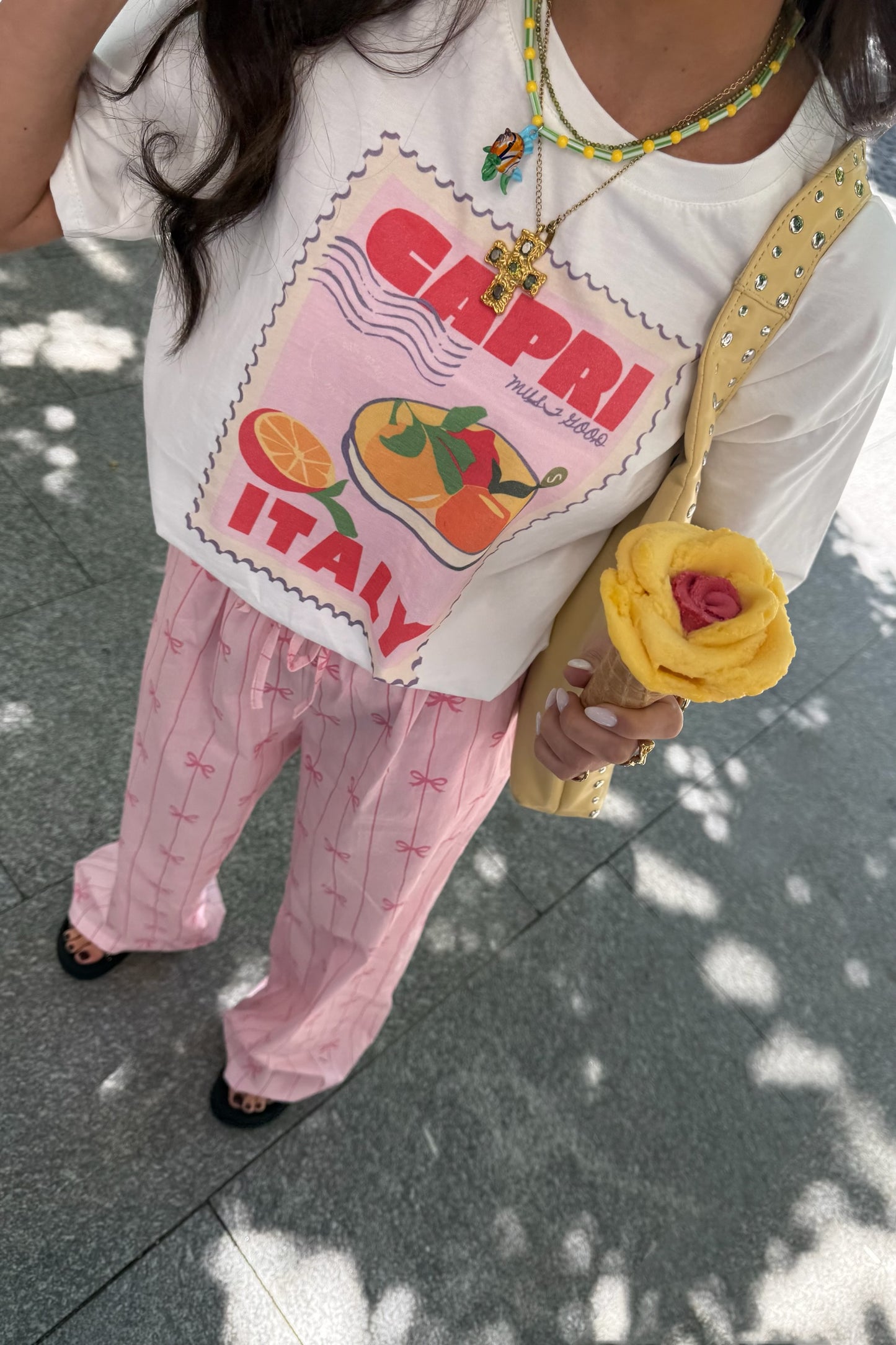 Striped Pants With Bows