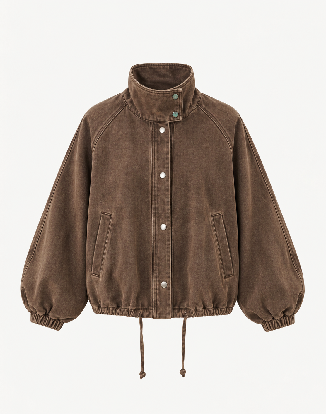 Washed Brown Denim Jacket