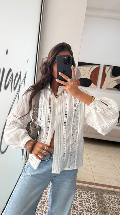 Essential White Shirt with Delicate Details