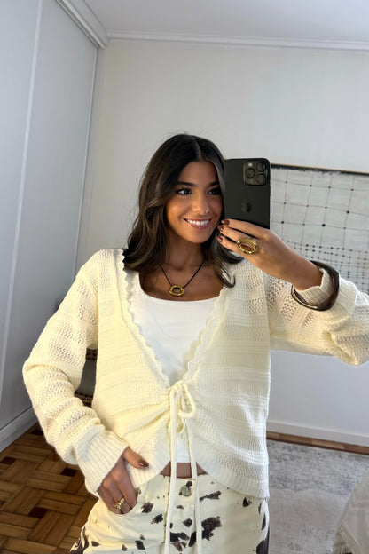 Knit Cropped Cardigan
