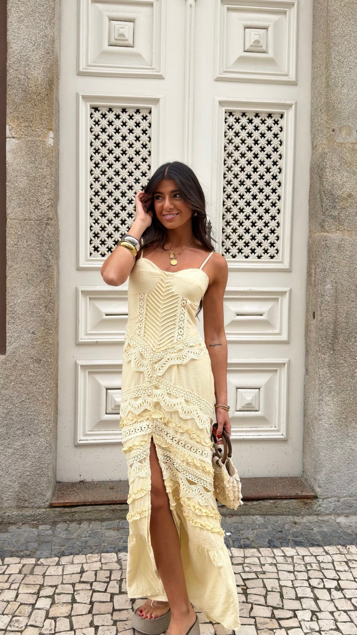 Sunlight Lace Maxi Dress