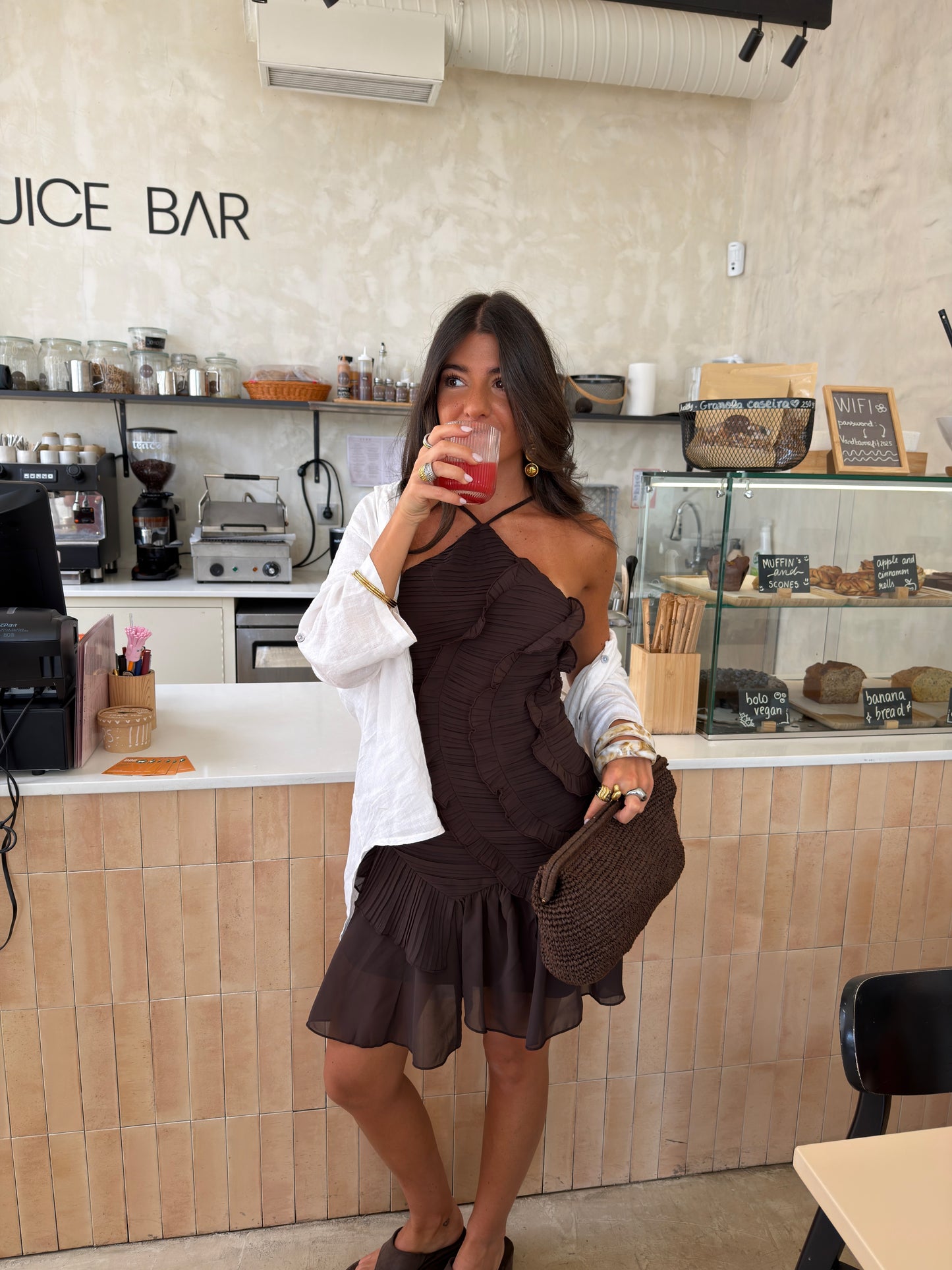 Midnight Ruffle Dress
