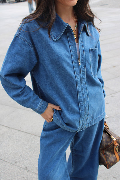 Denim Shirt-Style Jacket
