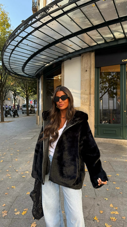 Midnight Hooded Coat