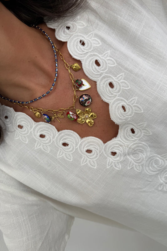 Set Of 2 Necklaces - Stainless Steel
