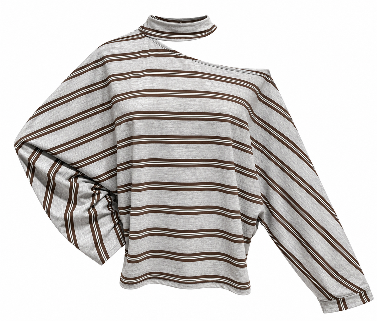 Striped Asymmetric Sweater