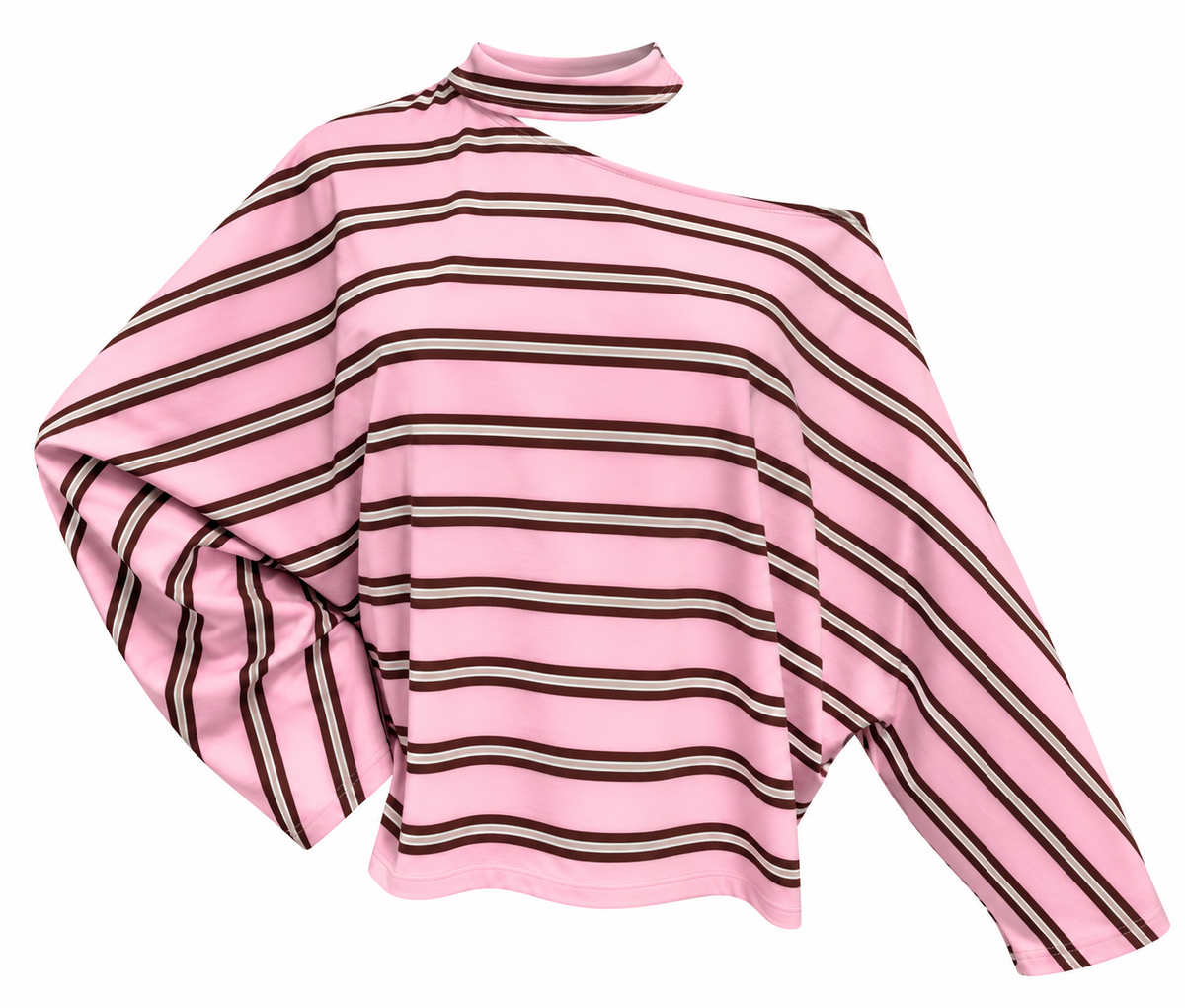Striped Asymmetric Sweater