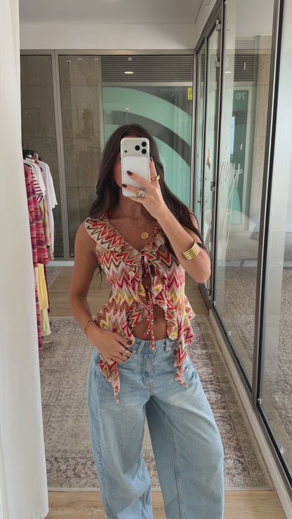Sunset Waves Asymmetric Top