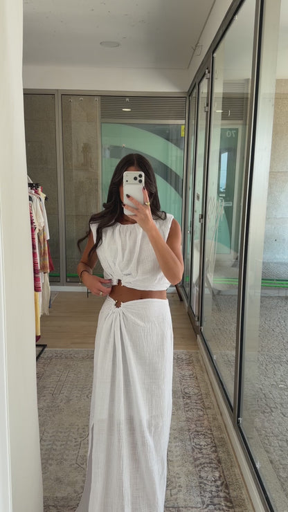 White Summer Two-Piece Set