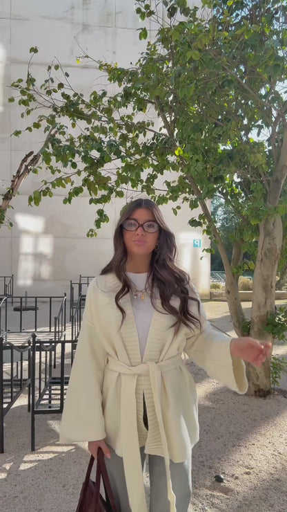 Belted Cozy Knit Cardigan